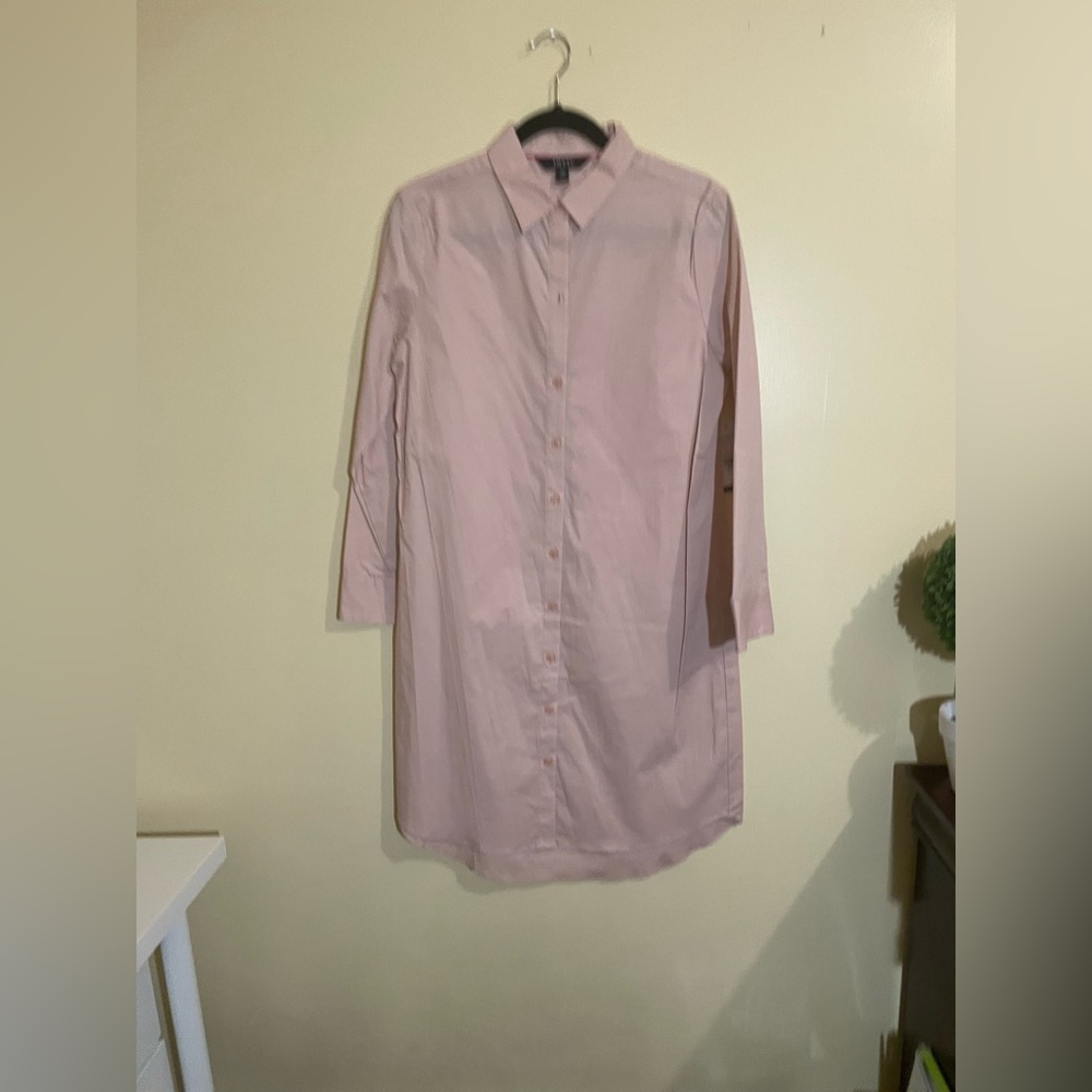 IMNYC Women’s Button Up Dress Blush Pink